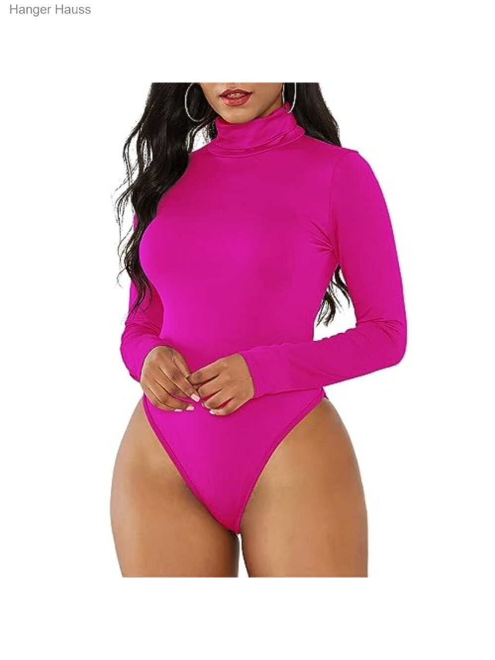 Women's Bodysuit Long Sleeve Turtleneck Leotard Shapewear